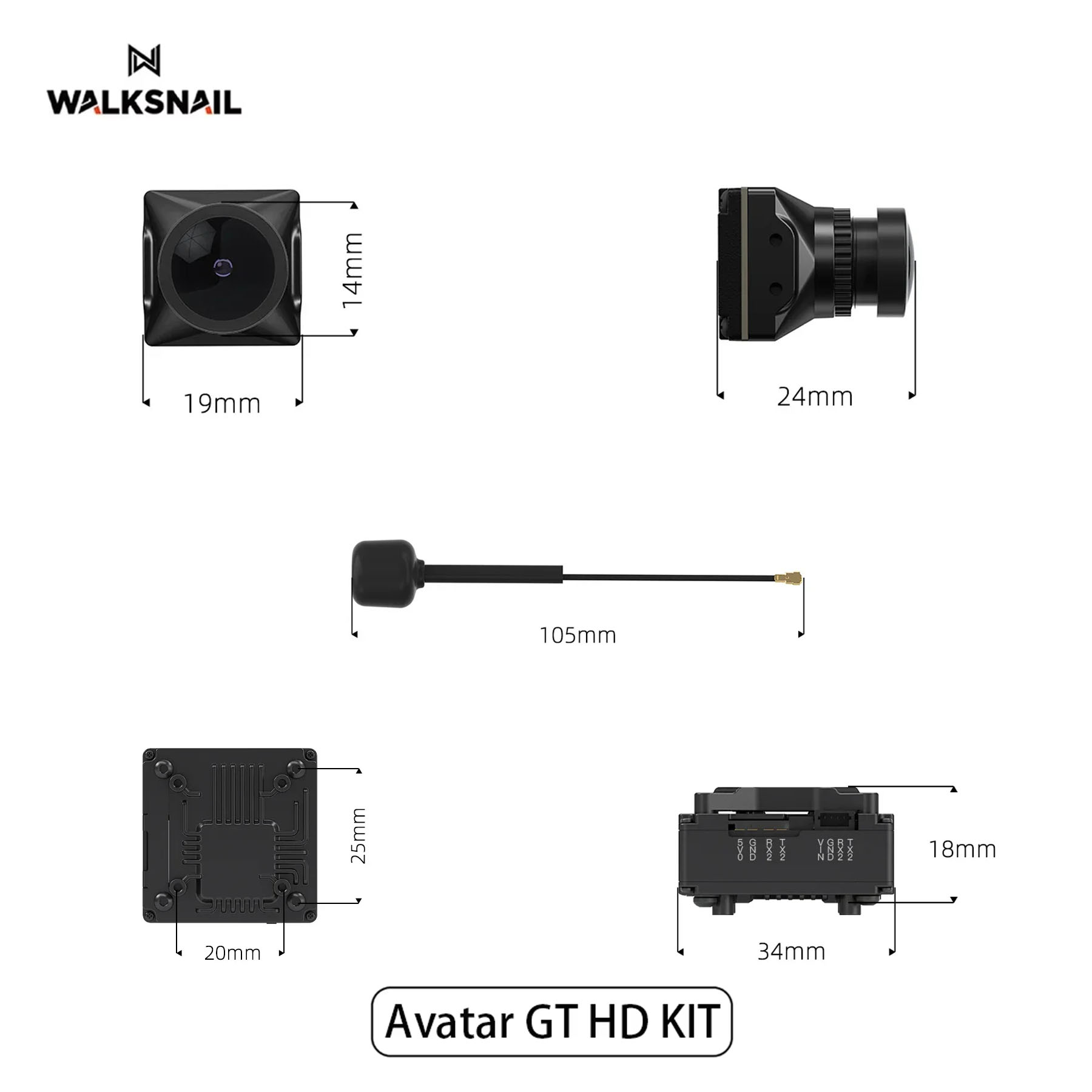 Walksnail Avatar GT HD KIT 2W  - огляд і ціна Drone Kit Fpv