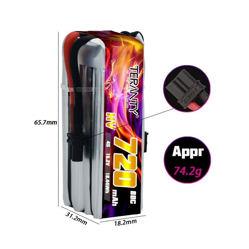 TERANTY 720mAh 4S 15.2V HV Lip - огляд і ціна Drone Kit Fpv