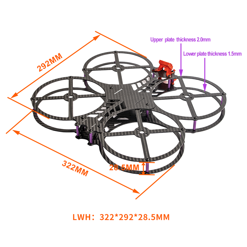 NEW 5 inch AOS Cine O5 EVO V1. - огляд і ціна Drone Kit Racing